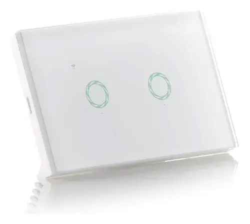 Interruptor doble smart WI-FI (Blanco)