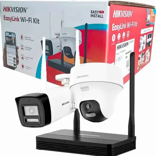 KIT DE GRABADOR Y 2 CAMARAS IP WIFI