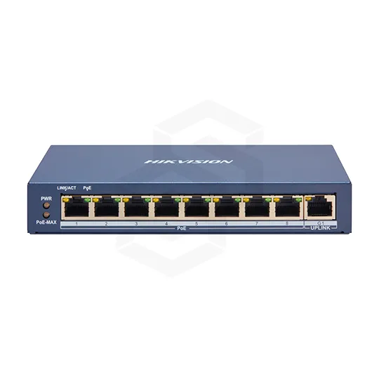 SWITCH POE 8 CH 10/100MB + 1 10/100MB 60W