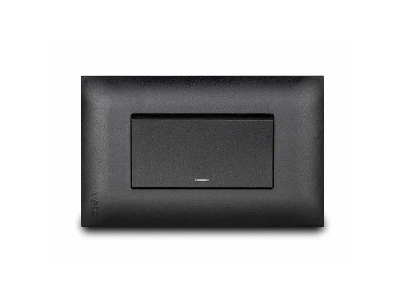 [VIV19376] Interruptor simple Veto (Negro)