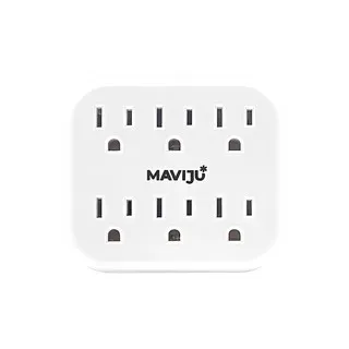 [EL130059] ADAPTADOR DE 2 ENCHUFE A 6 TOMAC. (MAVIJU)