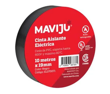 [EL070071] CINTA AISLANTE PVC 19MMX10M (MAVIJU)