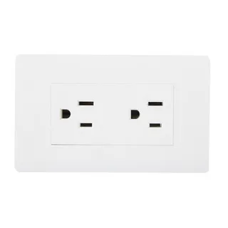 TOMACORRIENTE DOBLE POLARIZADO BLANCO AQUA