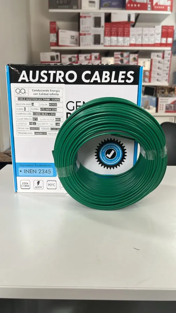 AUSTROCABLE 14AWG VERDE