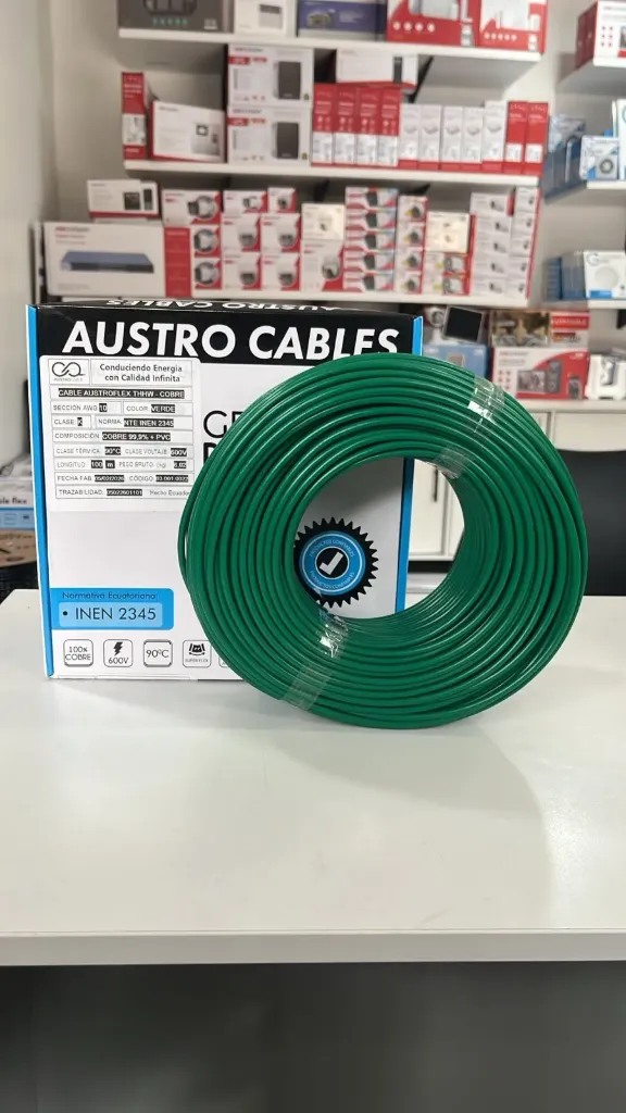AUSTROCABLE 10AWG VERDE
