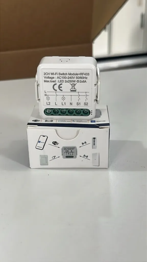 MODULO MINI SWITCH 2 VIAS WIFI+RF433