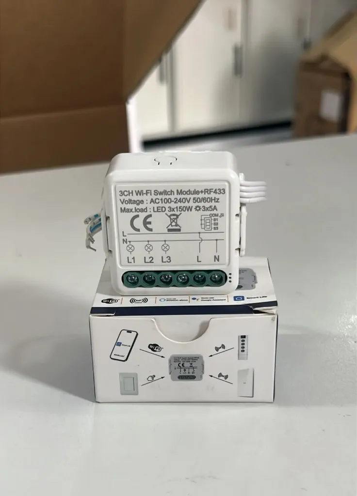 MODULO MINI SWITCH 3 VIAS WIFI+RF433