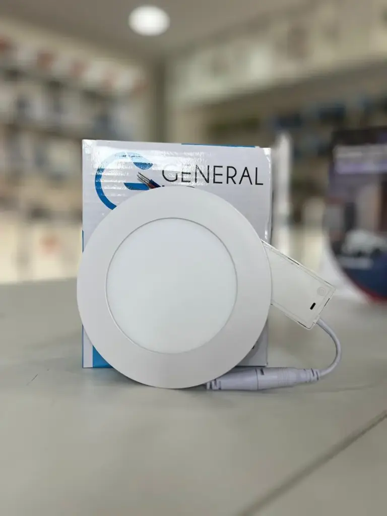 Panel empotrable 6W redondo 6500k (fría)